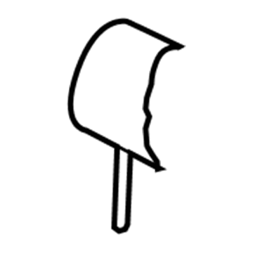 Audi 8T0-881-905-D Headrest Pad 8T0-881-905-D Audi Headrest Pad Illustration 1 of 1