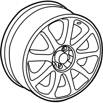 Audi 4E0-601-025-AF-Z33 Wheel, Alloy