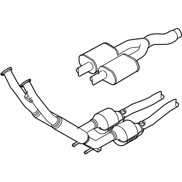 Audi 8J0-254-500-BX Converter & Pipe Audi 8J0-254-500-BX Converter & Pipe