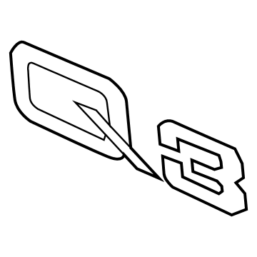Audi Q3 Emblem - 8U0-853-741-2ZZ
