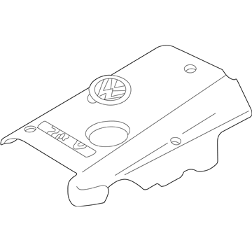 Audi A4 Quattro Engine Cover - 058-103-721-D