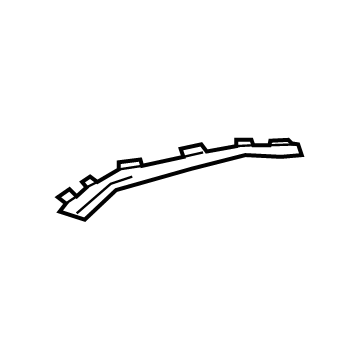 Audi 8W6-807-731-AP6 Outer Molding 8W6-807-731-AP6 Audi Outer Molding Illustration 1 of 1