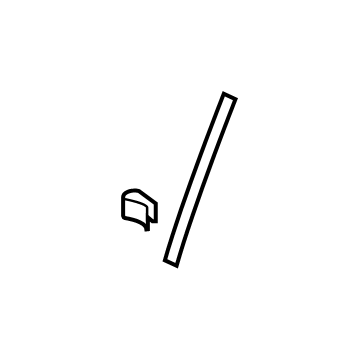 Audi 8W8-837-151 Weatherstrip On Body Bracket