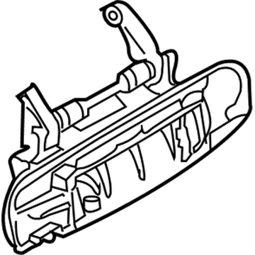 Audi A3 Exterior Door Handle - 8E1-837-207