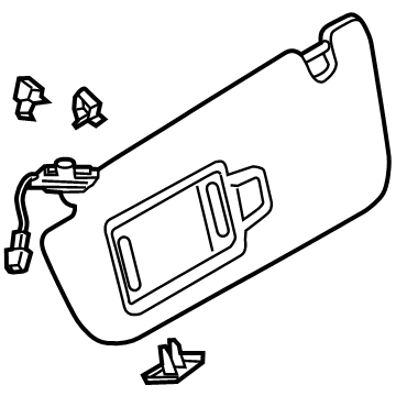 Audi A7 Sportback Sun Visor - 4K0-857-552-D-3FW