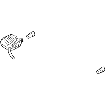 Audi Exhaust Resonator - 8K0-253-609-BQ