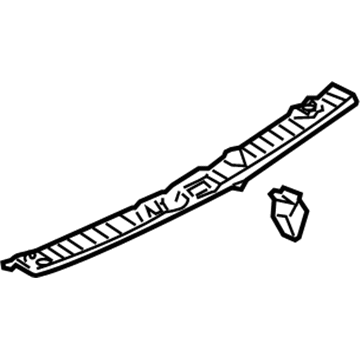 Audi 4F9-864-483-B Rear Trim Panel 4F9-864-483-B Audi Rear Trim Panel Illustration 1 of 1