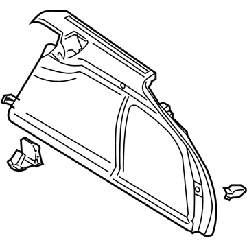 Audi 4F9-863-879-G-SQA Side Trim 4F9-863-879-G-SQA Audi Side Trim Illustration 1 of 1