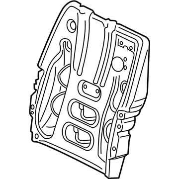 Audi 5Q7-885-504-A Seat Back Frame 5Q7-885-504-A Audi Seat Back Frame Illustration 1 of 1