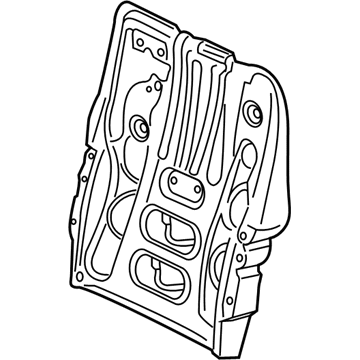 Audi 5Q7-885-503-A Seat Back Frame 5Q7-885-503-A Audi Seat Back Frame Illustration 1 of 1