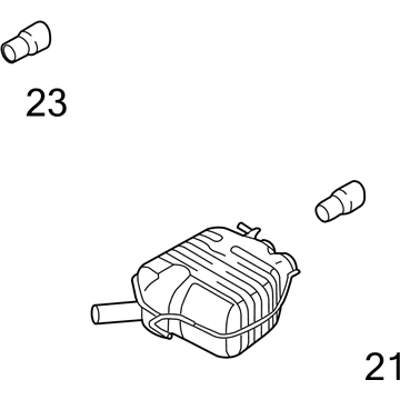 Audi Exhaust Resonator - 8R0-253-609-AE