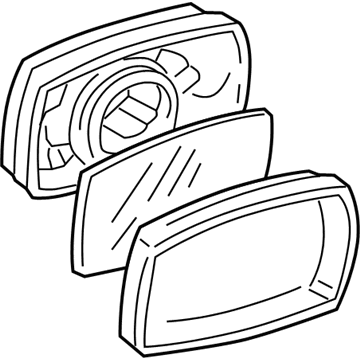 Audi 80 Car Mirror - 893-857-502-H-3FZ