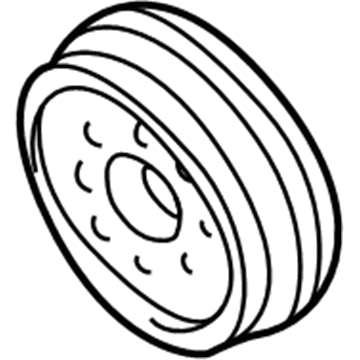 Audi Crankshaft Pulley - 058-105-251-E
