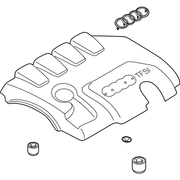 Audi TT Quattro Engine Cover - 06J-103-925-BF
