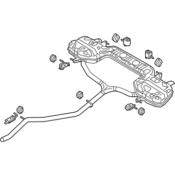 Audi 4K0-253-181-DR Rear Muffler 4K0-253-181-DR Audi Rear Muffler Illustration 1 of 1
