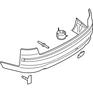 Audi A8 Quattro Bumper Cover - 4E0-807-303-J-GRU