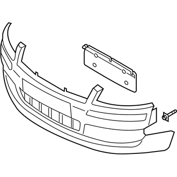 Audi A8 Quattro Bumper Cover - 4E0-807-105-L-GRU