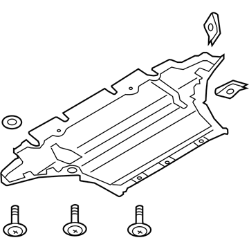 8F0-863-821-B Audi Splash Shield Illustration 1 of 1