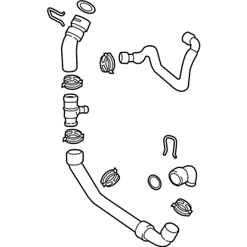 Audi Q3 Water Hose - 5N0-122-051-CC