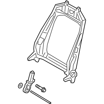 Audi 8W6-881-515-D Seat Back Frame 8W6-881-515-D Audi Seat Back Frame Illustration 1 of 1