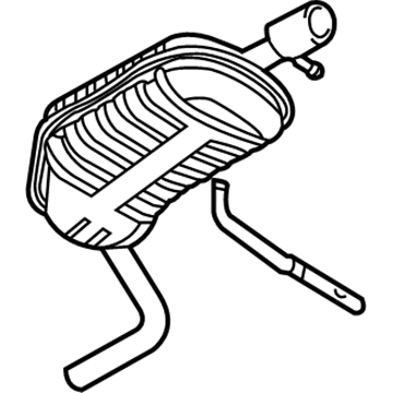 Audi A4 Exhaust Resonator - 8E0-253-609-FJ