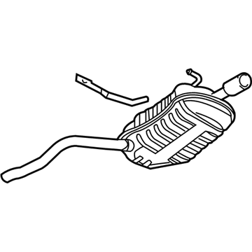 Audi A4 Exhaust Resonator - 8E0-253-609-FK