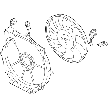 Audi RS e-tron GT Radiator fan - 9J1-121-205-F