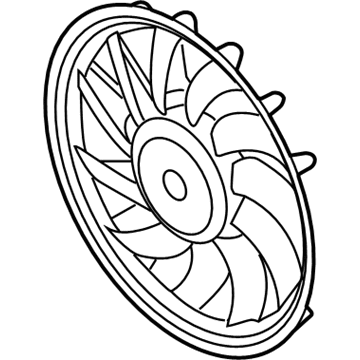 Audi Q5 Radiator fan - 8K0-959-455-R