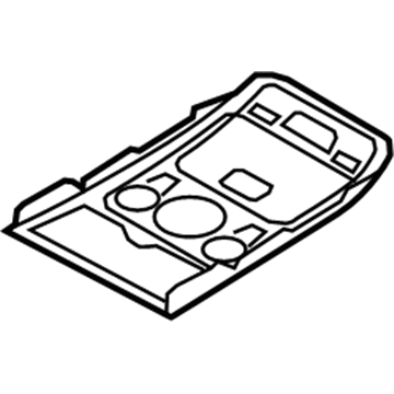 Audi 8T0-947-139-R-6PS Trim Plate 8T0-947-139-R-6PS Audi Trim Plate Illustration 1 of 1