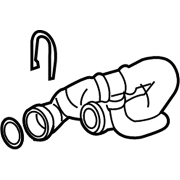 Audi Water Hose - 8E0-121-055-AD