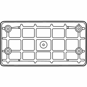 Audi 80F-807-285-A-9B9 License Bracket 80F-807-285-A-9B9 Audi License Bracket Illustration 1 of 1