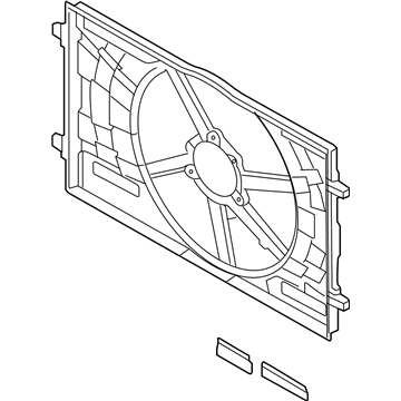 Audi A3 Fan Shroud - 5Q0-121-205-AQ