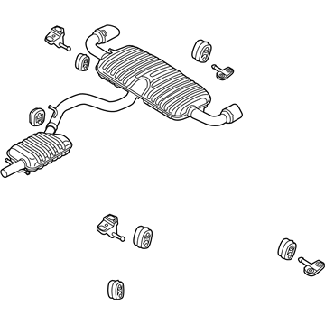 Audi TT RS Quattro Exhaust Pipe - 8J0-253-181-AJ