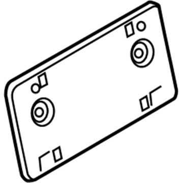Audi 420-807-847-1RR License Bracket