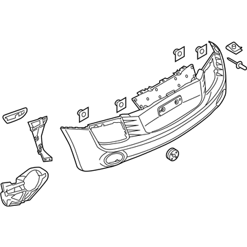 Audi 420-807-303-K-GRU Bumper Cover