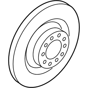 Audi S5 Brake Rotor - 8K0-615-601-M