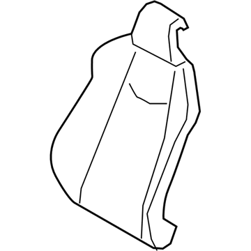 8W0-881-805-Q-FBX Audi Seat Back Cover Illustration 1 of 1