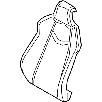 Audi 8W0-881-775-E Seat Back Pad Audi 8W0-881-775-E Seat Back Pad