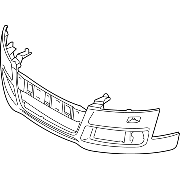 Audi TTS Quattro Bumper Cover - 8J0-807-065-B-GRU