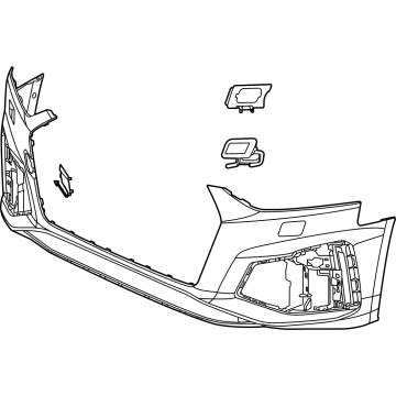 Audi S5 Bumper Cover - 8W6-807-065-AD-GRU