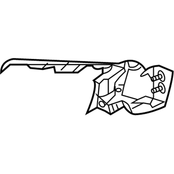Audi 8E0-807-077-A End Plate 8E0-807-077-A Audi End Plate Illustration 1 of 1