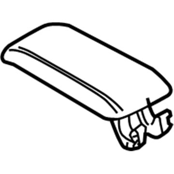 Audi 8P0-864-245-AA-38M Armrest Door 8P0-864-245-AA-38M Audi Armrest Door Illustration 1 of 1