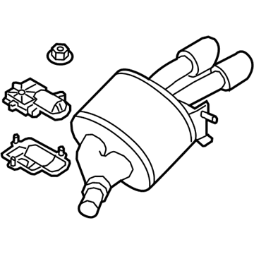 Audi S4 Exhaust Resonator - 8W0-253-610-C