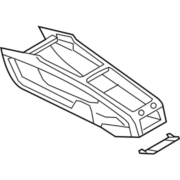 Audi 4L1-863-244-C-1DH Console Body