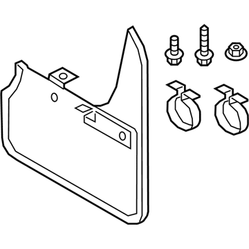 Audi 8W6-075-111 Splash Guard Kit 8W6-075-111 Audi Splash Guard Kit Illustration 1 of 1