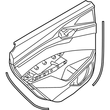 Audi 4KE-867-303-AB-COB Door Trim Panel Audi 4KE-867-303-AB-COB Door Trim Panel
