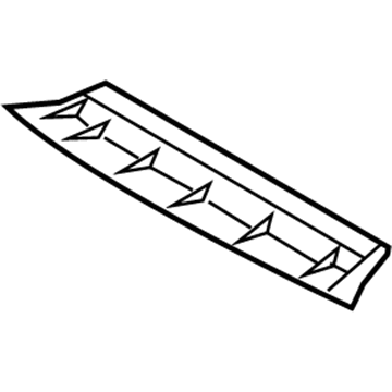 8R0-807-233 Audi End Plate Illustration 1 of 1