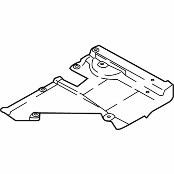80A-825-215-B Audi Rear Shield Illustration 1 of 1