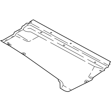 80A-825-207-D Audi Center Shield Illustration 1 of 1