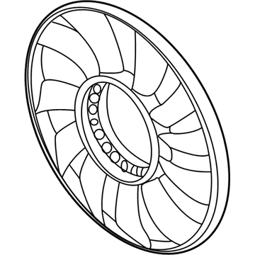 Audi Radiator fan - 078-121-301-E